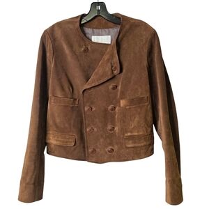 Chloé doble breasted military style/Boho Suede leather Jacket Rare